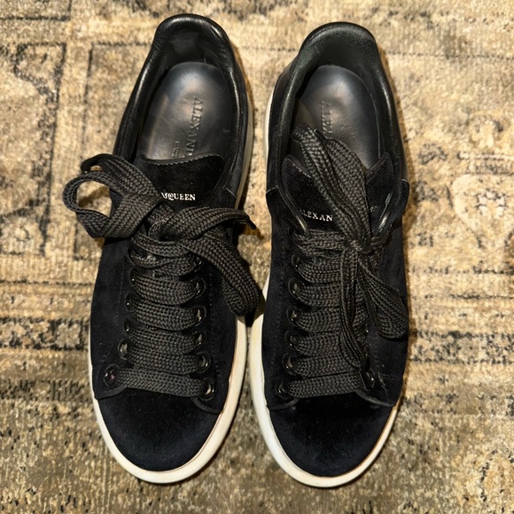 Alexander McQueen Shoes - Alexander McQueen Black and White Sneakers